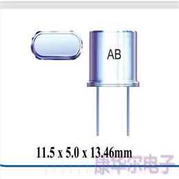 AB-8.000MHZ-20-B4Z,进口插件晶振,艾博康晶体,HC-49/U晶体,AB谐振器,计算机晶振