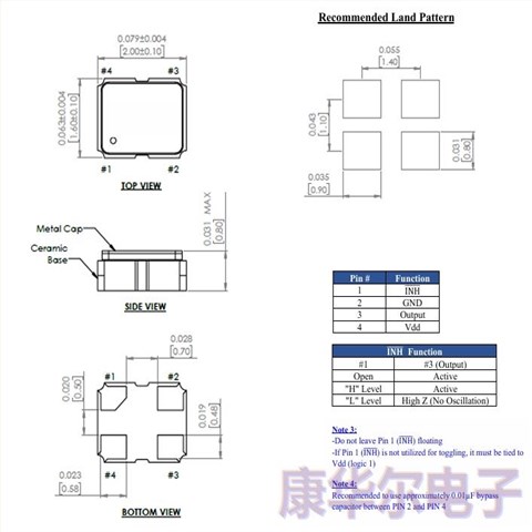 ATX-H13-F-26.000MHZ-F25-T,进口温补晶振,ATX-H13晶振,ABRACON振荡器,2016贴片晶振
