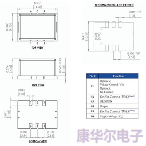 AOC1409XAUC-20.0000C,恒温晶体振荡器,AOC1409贴片晶振,艾博康CMOS振荡器