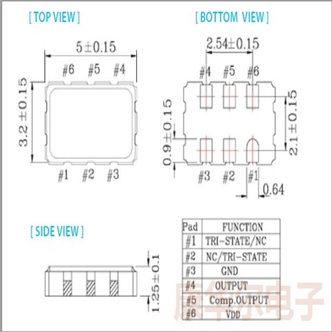 OW-M晶振,泰艺5032振荡器,LVDS差分晶振,台产石英晶振,OWEMDLVANF-100.000000