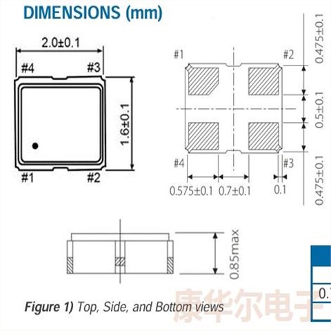 ECS-2016MV-250-CN-TR3,HCMOS振荡器,2016有源晶振,ECS低抖动晶振,ECS-2016MV晶振