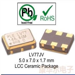 7050mm晶振,LV7744JEW-100.0MDK,差分晶体振荡器,普锐特LVDS输出晶振
