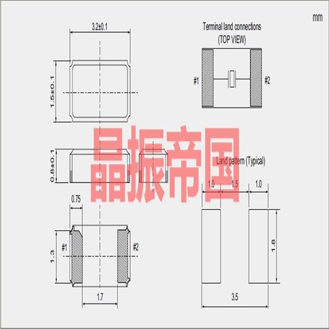 NX3215SA-32.768K-STD-MUA-8,NDK无源时钟晶振,智能手表晶振