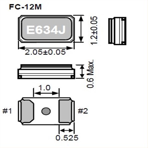 FC-12M32.7680KA-A3,2012贴片晶振,32.768K晶振