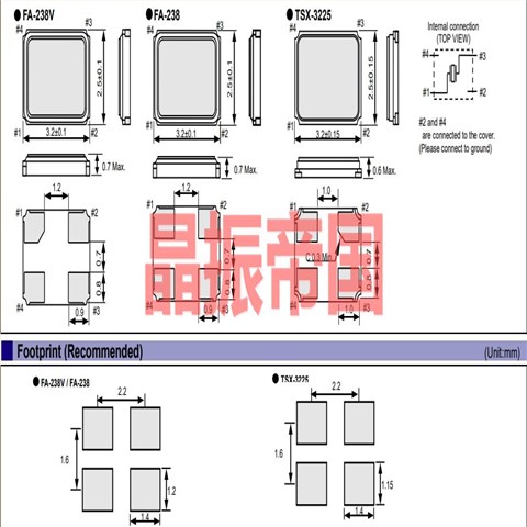 X1E000021035200,TSX-3225蓝牙晶振,EPSON贴片晶振